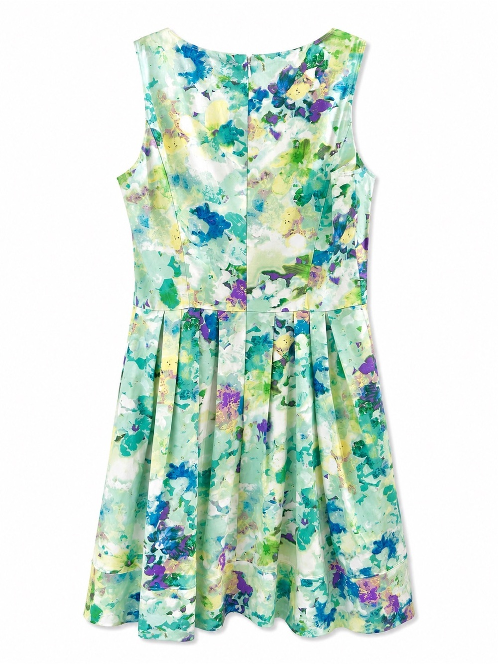 Calvin Klein Floral Sheath Dress Women’s Size 6 Cotton Stretch Midi - Picture 3 of 11